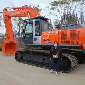 รถขุดฮิตาชิ ZAXIS 350HG สีส้ม ยี่ห้อโยโกฮามะ มือสอง ขายดีมาก - Product Image 4