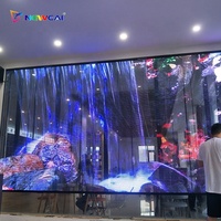 P2.6 Rideau de barre de vitrine murale à écran LED d'intérieur créatif Transparent Flexible Soft LED Display Video Advertising SDK Compatible
