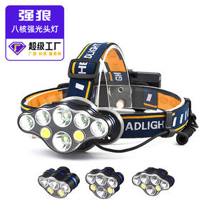 Lampe frontale rechargeable Probe Shiny 2400 mAh, lumière LED blanche, lampe de camping et de pêche en plein air - Product Image 3