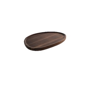 Acacia Wood Tray Irregular Shape Solid Color <b>Storage</b> Plate For Home Entryway Fruit Dessert Serving - Product Image 4