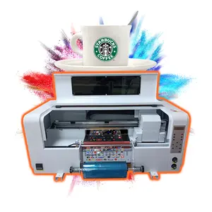 Popolare macchina da stampa automatica A3 Uv Dtf stampante per pellicole Uv Dtf macchina da stampa adesiva per penna per carte in Pvc