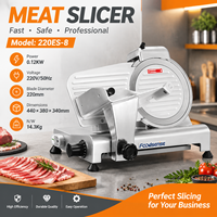 Trancheuse à viande électrique en acier inoxydable, lame réglable, coupe-aliments pour usage domestique, pour légumes, bœuf, mouton, viande