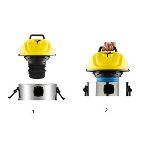 Cubierta de filtro de tela azul, accesorios de filtro de esponja aptos para Karchers MV1 MV2 MV3 / WD2 WD3 / NT18 NT20, piezas de vacío en seco húmedo - Product Image 6