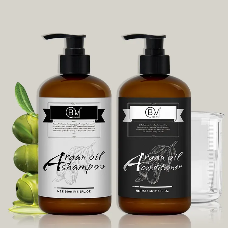 Private Label alle natürlichen Verdickung Anti Haarausfall Arganöl Shampoo und Conditioner Set