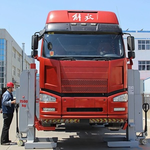 ลิฟท์ยกของสำหรับรถบรรทุกหนักแบบเคลื่อนที่ 6 เสา ไร้สาย รับน้ำหนักได้ 45 ตัน ระบบไฮดรอลิกและไฟฟ้า ยี่ห้อ CHINSONG - Product Image 2