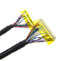 Câble Lvds de connecteur Fix-30 broches 8 bits 30 p personnalisé pour moniteur de capteur d'ordinateur portable asus