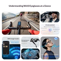Lunettes de traduction en temps réel avec assistant vocal pour la vente en gros