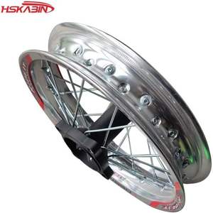 Rueda Trasera para Motocicleta Todoterreno de 1.85x12 Pulgadas, Negra, con Calcomanías, Disco de Freno de Aleación de Aluminio, Accesorios para ATV, Índice de Carga 55 - Product Image 2