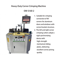 Machine à sertir les coins OUWO 2026 pour la connexion par rivets des angles à 90 degrés pour les fabricants de portes et fenêtres en aluminium