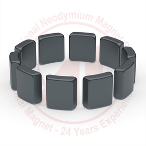 Imanes de neodimio N52, ventilador de segmento de azulejo de arco permanente, epoxi Chapado en imán curvo para anticorrosión Halbach-magnético de neodimio - Product Image 3