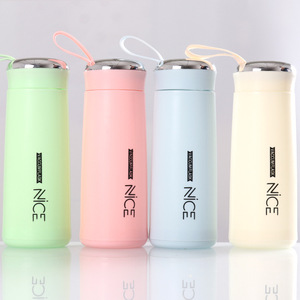 Nhà Sản Xuất Bán Buôn Macaron Màu Đẹp Cup 400Ml Ly Nước Thủy Tinh Cách Nhiệt Con Dấu Với Nắp Di Động Tùy Chỉnh - Product Image 2