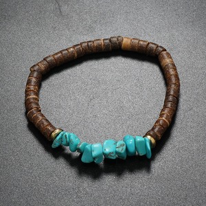 Bracelet d'été unisexe de bohême fait à la main noix de coco perles de pierre naturelle Vintage bois <span class=keywords><strong>Rasta</strong></span> bijoux accessoire de Offre Spéciale - Product Image 5
