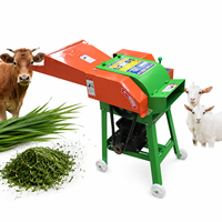 Nouvelle petite machine à hacher le foin électrique, haute productivité, 1 tonne/h, équipement de traitement des aliments pour animaux