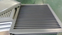 Persianas de Protección Contra Lluvia y Tormentas con Perfil Fijo y Extruido, con Apertura Horizontal, Diseño Moderno para Uso en Exteriores