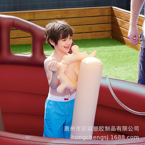 Piscina Inflable con Forma de Barco Pirata, 230x173x115cm, Roja, de PVC, Juguete Acuático para Niños, Uso Doméstico - Product Image 3
