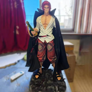 Figura de Manga de Gran Tamaño de 70 cm, Estatua de ONE PIECE, Shanks de Cabello Rojo, Figura de Anime de PVC - Product Image 2