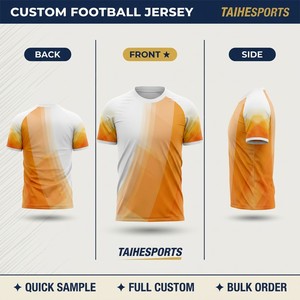 Maillot de football pour homme à séchage rapide, uniforme de football de haute qualité, nom et numéro personnalisés, logo, style rétro, maillot de football unisexe - Product Image 5