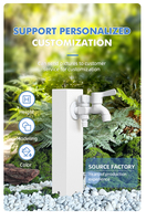Robinet de sol double sortie en acier inoxydable 304 pour extérieur, jardin, villa, étanche, protection contre les basses températures, montage au sol 2