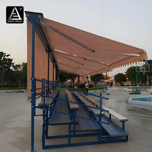 Tribune in Alluminio Portatili con Tetto per Eventi all'Aperto, Gradinate Mobili per Stadi e Impianti Sportivi - Product Image 1