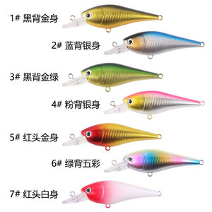 6.6cm/3.5g dirigeable flottant méné dur appât ABS leurre avec anneau intégré perle pour perche pêche en eau douce eau salée poisson cible - Product Image 3