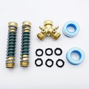 Tuyau d'arrosage de jardin avec connecteur en Y en laiton 1/2 pouce, kit d'arrosage facile à installer pour usage extérieur - Product Image 1