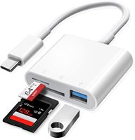 Adaptador de Tarjeta de Memoria USB C a MicroSD/SD para iPhone 15 16/iPad mini/Mac/Laptop, Adaptador de Tarjeta de Memoria USB-C/Tipo C para iMac, MacBook Pro Air