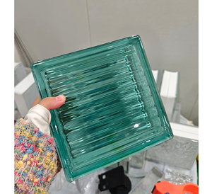 Briques de verre décoratives multicolores irisées pour cloisons murales intérieures, modernes, translucides, résistantes au feu et imperméables - Product Image 3