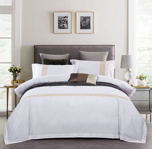 400TC モダンな植物柄プリント高級刺繍ホテル羽毛布団カバーセット クイーンサイズ 100% エジプト綿 超ソフト オールシーズンホーム - Product Image 3