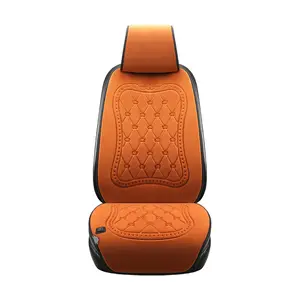 Tecido PVC PU puro metade couro tampa do assento de carro Cadeira Pad Seat Aquecimento do veículo Automotive Car Back Seat Cover