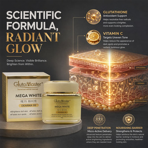 Creme Facial Hidratante Gluta Master 50g, Clareia Manchas Escuras, Manchas Solares e Marcas de Acne, Creme Hidratante que Melhora o Tom de Pele Opaca - Product Image 5
