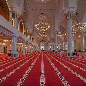Tappeto da Moschea di Alta Qualità all'Ingrosso, Moquette da Parete a Parete, Tappetino da Preghiera Musulmano per Moschea - Product Image 2