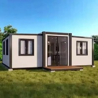 Maison conteneur modulaire amovible multi-usage 20 pieds 40 pieds, dortoir portable pour personnel, résidence préfabriquée pour campement extérieur et isolé