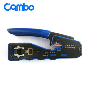 أداة تجعيد احترافية للأسلاك RJ45 مع كماشة تعرية وتجعيد للوصلات RJ45 سهلة الاستخدام - Product Image 4