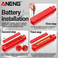 ANENG GN902 detektor radiasi elektromagnetik, Sensor EMF dengan Alarm lampu portabel LCD V/m resolusi Dosimeter
