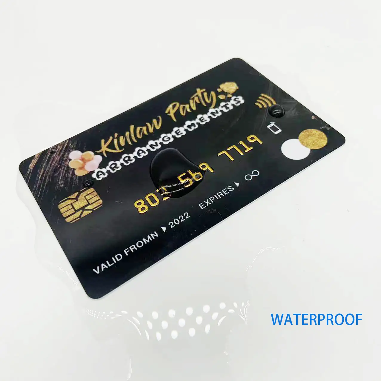 क्रेडिट कार्ड आकार पीवीसी रचनात्मक सोने की पन्नी उभरा अनुकूलित व्यक्तिगत लक्जरी व्यापार कार्ड