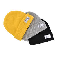 Unisexe Personnalisé Conception Vierge En Bambou Avec Logo Personnalisé Bonnets Chapeaux