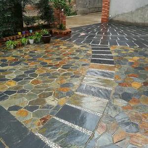 กระเบื้องปูพื้นลายแตกแบบไอซ์ครैक สำหรับลานบ้าน วัสดุหินตกแต่งสวน วิลล่า หินปูพื้นรูปทรงอิสระ - Product Image 4