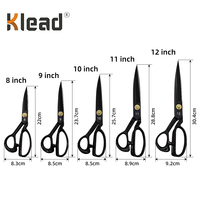 Ciseaux de tailleur ergonomiques pour gauchers et droitiers en acier à haute teneur en carbone avec coupe de précision pour la couture et l'artisanat.