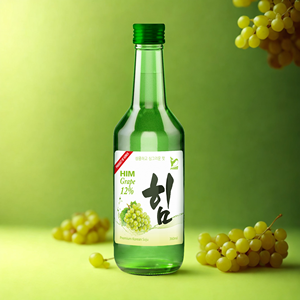 Coréen lui Soju prix raisonnable liqueur aromatisée au raisin vente directe en gros bouteille en verre certifiée ISO fabriquée au Vietnam - Product Image 5