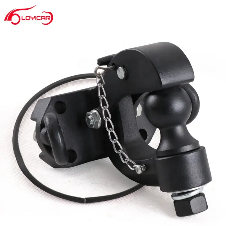 Universal Type Painted Black Iron Spherical Towing Hanger Tow Hook Trailer Hitch Tow Receiver For All Cars