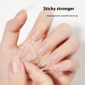 Colle UV adhésive solide transparente non toxique haute résistance 10 ml pour patchs d'ongles, colle gommeuse facile à appliquer, sans coulissement, pour modélisation - Product Image 4