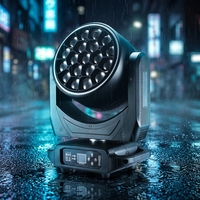 Projecteurs de Scène LED RGBW DMX512 40W, 19 LED, Faisceau Rotatif et Mobile, IP65, Alliage d'Aluminium, Prise Britannique, IRC 90, Garantie 2 Ans