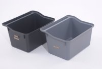 Caja de mano de utilidad de cocina comercial, caja cuadrada de PP para autobús, almacenamiento de conserjería, lavabo, técnicas de inyección para vajilla de restaurante