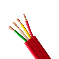 Câble plat en caoutchouc silicone YGCB, conducteur en cuivre résistant à la chaleur 180°C pour la métallurgie et l'alimentation électrique