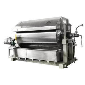 Secador rotativo industrial, raspador de rodillos, secador de tambor, secador de materiales viscosos para patatas fritas de comida de peces tropicales - Product Image 1