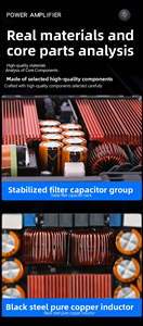 เครื่องขยายเสียงดิจิตอล BHA D4300 4 แชนแนล คลาส <span class=keywords><strong>D</strong></span> ระดับมืออาชีพ สำหรับลำโพงเวที ระบบเสียงคาราโอเกะ ระบบเสียงประชุม รองรับ OEM - Product Image 4