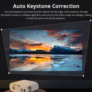 Proyector 4K con Sistema Android 11 y Enfoque Automático Keystone, WiFi 6, BT, 400 ANSI Lúmenes, 1080P Nativo, para Cine en Casa y Exteriores - Product Image 2