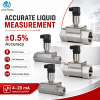 Débitmètre à turbine à filetage interne en acier inoxydable/alliage d'aluminium DN20-DN80 avec sortie 4-20mA