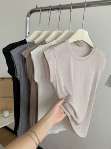 Tencel Flutter Short Sleeve <strong>TShirt</strong>, Summer Casual Top for Women - Product Image 6