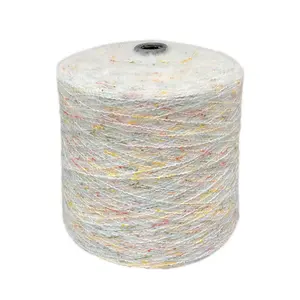 1/5.5Nm acrylic polyester chunky slub crochet melange wool neon knit cotton rainbow blended mohair yarn